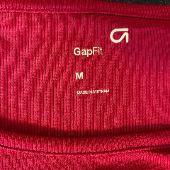 GapFit Ribbed Ballet Top - M - Picture 8 of 9